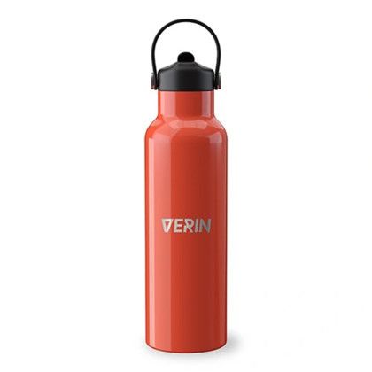 Custom All in 21 oz Recycled Stainless Steel Bottle - Red Custom All in 21 oz Recycled Stainless Steel Bottle - Red