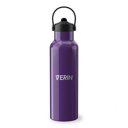 Custom All in 21 oz Recycled Stainless Steel Bottle - Purple Custom All in 21 oz Recycled Stainless Steel Bottle - Purple