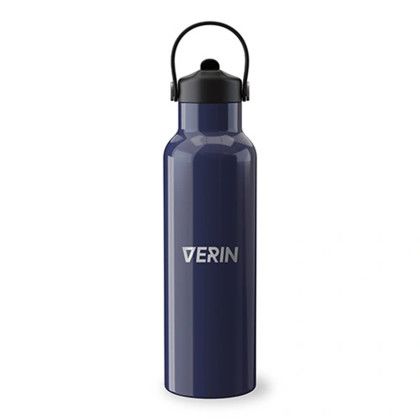 Custom All in 21 oz Recycled Stainless Steel Bottle - Navy Blue Custom All in 21 oz Recycled Stainless Steel Bottle - Navy Blue