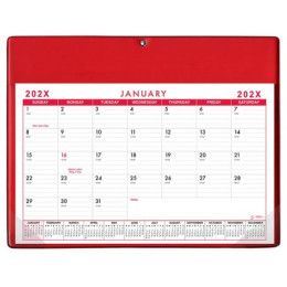Custom Calendar Doodle Pad With Grommet and Greeting Page (Wall & Desk) - Red