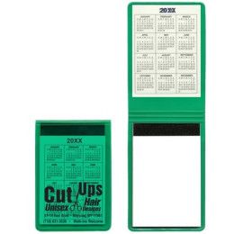 Custom Translucent Vinyl Memo Books with 100-page pad - Calendar - Green Custom Translucent Vinyl Memo Books with 100-page pad - Calendar - Green