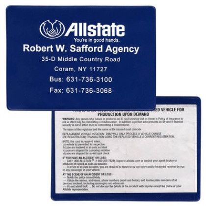 Custom Copy-Guard Vinyl - Insurance Card Holder - Royal Blue Custom Copy-Guard Vinyl - Insurance Card Holder - Royal Blue
