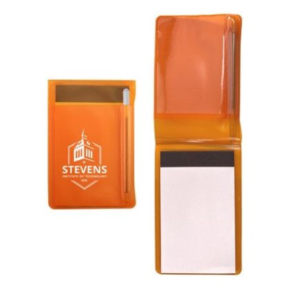 Custom Translucent Memo Book With Clear Pen - Translucent Orange Custom Translucent Memo Book With Clear Pen - Translucent Orange