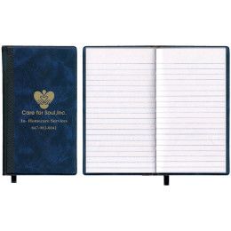 Custom Tally Book Florence Designer Hard Cover Planner - Blue Custom Tally Book Florence Designer Hard Cover Planner - Blue