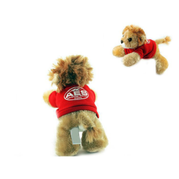 Custom 8" Lionel Lion With T-Shirt and ONE Color Imprint Custom 8" Lionel Lion With T-Shirt and ONE Color Imprint