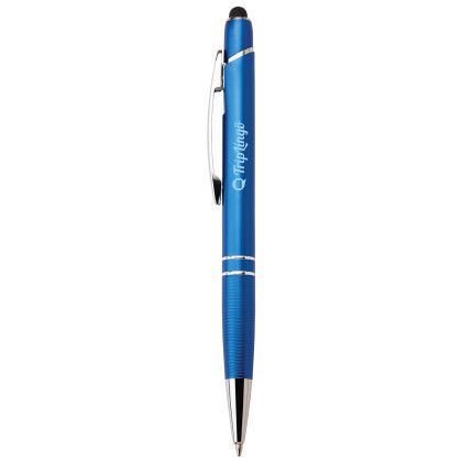Custom Glacio Ballpoint Pen & Stylus - Blue Custom Glacio Ballpoint Pen & Stylus - Blue