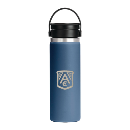 Custom Hydro Flask Wide Mouth 20 Oz Bottle with Flex Sip Lid - Harbor Blue Custom Hydro Flask Wide Mouth 20 Oz Bottle with Flex Sip Lid - Harbor Blue