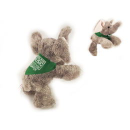 Custom 8" Ellie the Elephant With Bandana and ONE Color Imprint Custom 8" Ellie the Elephant With Bandana and ONE Color Imprint