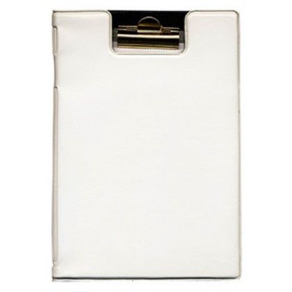 Custom Deluxe Junior Clipboard with Standard Vinyl Colors - White Custom Deluxe Junior Clipboard with Standard Vinyl Colors - White