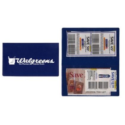 Custom Two Pocket Coupon Case - Royal Blue Custom Two Pocket Coupon Case - Royal Blue