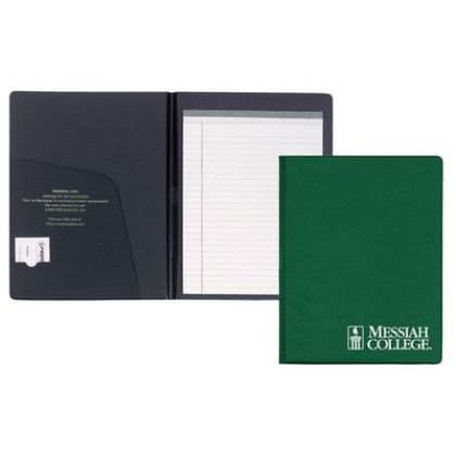 Custom Deluxe Senior Size Padfolio - Green Custom Deluxe Senior Size Padfolio - Green