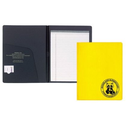 Custom Deluxe Senior Size Padfolio - Yellow Custom Deluxe Senior Size Padfolio - Yellow