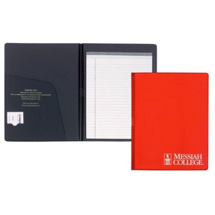 Custom Deluxe Senior Size Padfolio - Red Custom Deluxe Senior Size Padfolio - Red
