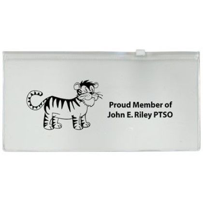 Custom Translucent Pencil Case - Clear Custom Translucent Pencil Case - Clear