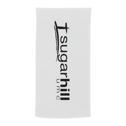 Custom Economy Beach Towel - White Custom Economy Beach Towel - White