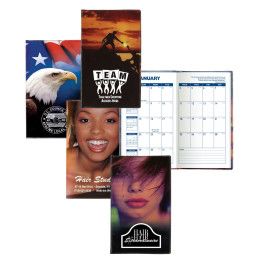 Custom Stock Design Full-Color Vinyl Monthly Planner - All Colors Custom Stock Design Full-Color Vinyl Monthly Planner - All Colors