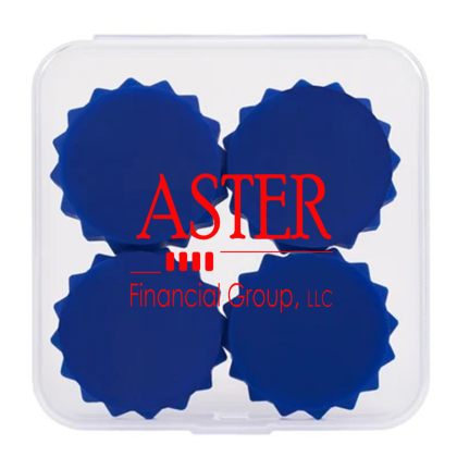 Custom MagGrip Silicone Fidget Magnets - Blue 