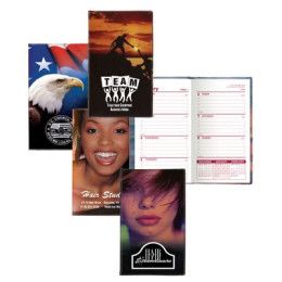 Custom Stock Full Color Cover Weekly Planner with 1 Color Insert - No Map Custom Stock Full Color Cover Weekly Planner with 1 Color Insert - No Map