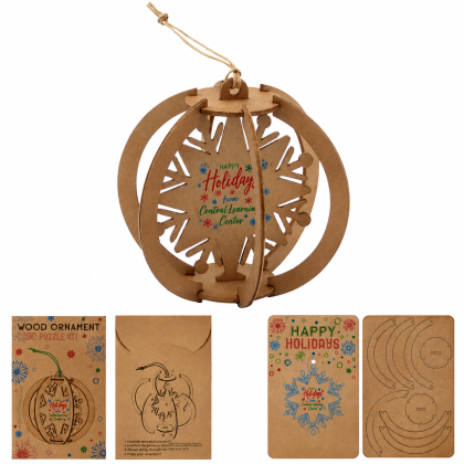 Custom Wood Puzzle Ornament Kit - Full Color Custom Wood Puzzle Ornament Kit - Full Color