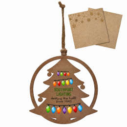 Custom Wood Ornament - Full Color - Tree Custom Wood Ornament - Full Color - Tree