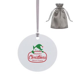 Custom Metal Ornament - Circle - Full Color Custom Metal Ornament - Circle - Full Color