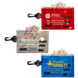 Custlom Zip Carabiner First Aid Kit - All Colors