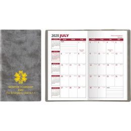 Custom Executive Vinyl Academic Pocket Planner - Squirrel Gray Custom Executive Vinyl Academic Pocket Planner - Squirrel Gray