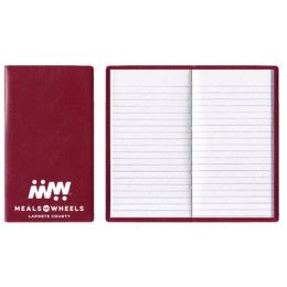 Custom Castillion Softtouch Vinyl Cover Tally Book - Red Custom Castillion Softtouch Vinyl Cover Tally Book - Red