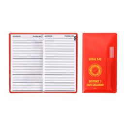 Custom Translucent Vinyl Cover Address Book with Flat Pen - Translucent Red Custom Translucent Vinyl Cover Address Book with Flat Pen - Translucent Red