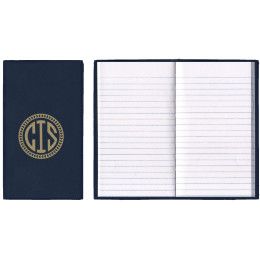 Custom Soft Cover Vinyl Sewn Ireland Tally Book - Navy Blue Custom Soft Cover Vinyl Sewn Ireland Tally Book - Navy Blue