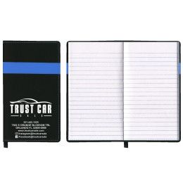 Custom Joliett Series Soft Cover 2 Tone Vinyl Tally Book - Black with Blue Custom Joliett Series Soft Cover 2 Tone Vinyl Tally Book - Black with Blue
