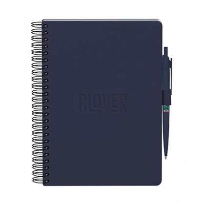 Custom Neoskin Hard Cover Spiral Combo - Navy Blue Custom Neoskin Hard Cover Spiral Combo - Navy Blue