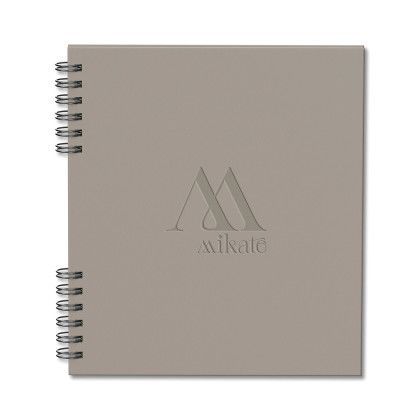 Custom ColorPulse Hard Cover Spiral Journal - Taupe