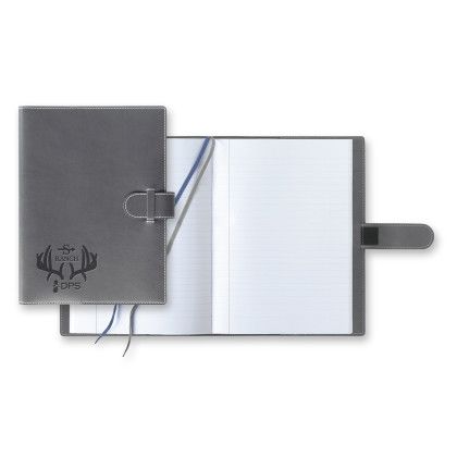Custom Castelli Tucson Jacket Grande Lined White Page Journal - Gray Custom Castelli Tucson Jacket Grande Lined White Page Journal - Gray