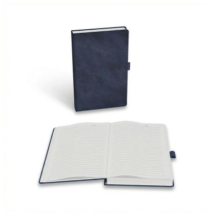 Custom Old Money Hard Cover Journal - Navy Blue Open View Custom Old Money Hard Cover Journal - Navy Blue Open View
