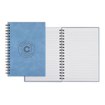 Custom Castelli WireO Chia Grande White Lined Pg Journal - Sky Blue