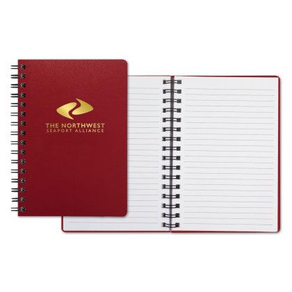 Custom Castelli WireO Flex Slimline Medio White Lined Pg Journal - Red