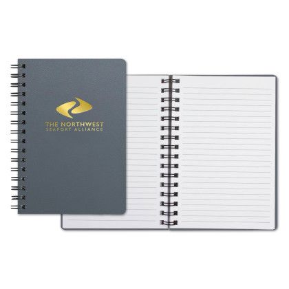 Custom Castelli WireO Flex Slimline Medio White Lined Pg Journal - Gray