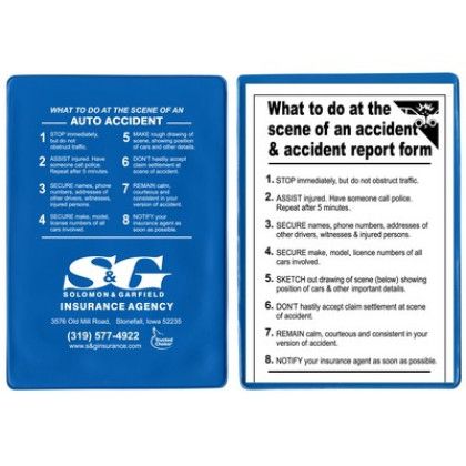 Custom Insurance Card Storage Kit - Medium Blue 
