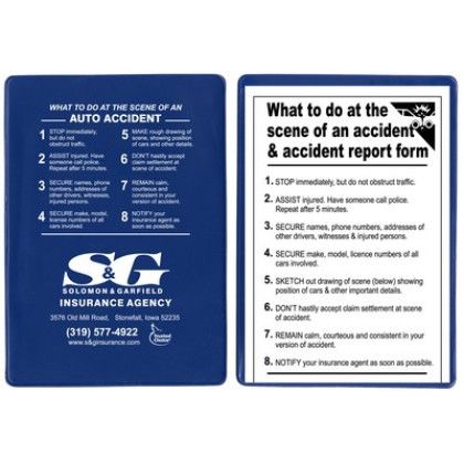 Custom Insurance Card Storage Kit - Royal Blue 