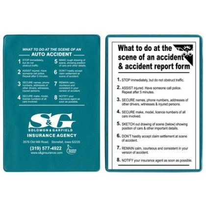 Custom Insurance Card Storage Kit - Teal 