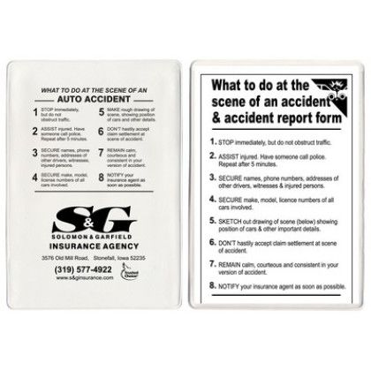 Custom Insurance Card Storage Kit - White 