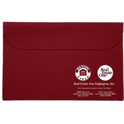 Custom Standard Vinyl Underarm Portfolio - Maroon Red Custom Standard Vinyl Underarm Portfolio - Maroon Red