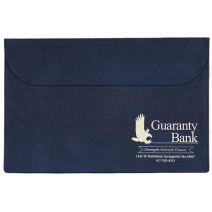 Custom Standard Vinyl Underarm Portfolio - Navy Blue Custom Standard Vinyl Underarm Portfolio - Navy Blue
