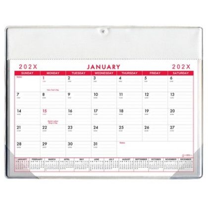 Custom Calendar Doodle Pad Without Grommet or Greeting Page - White