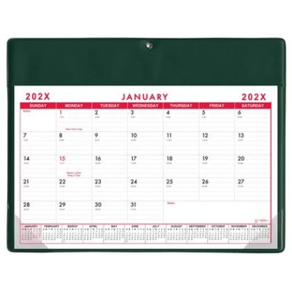 Custom Calendar Doodle Pad With Grommet and Greeting Page (Wall & Desk) - Green Custom Calendar Doodle Pad With Grommet and Greeting Page (Wall & Desk) - Green