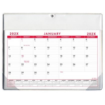 Custom Calendar Doodle Pad With Grommet and Greeting Page (Wall & Desk) - White Custom Calendar Doodle Pad With Grommet and Greeting Page (Wall & Desk) - White