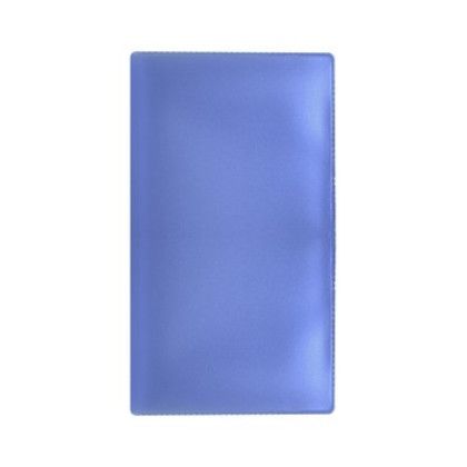 Custom Translucent Vinyl Weekly Pocket Planner - Translucent Blue Custom Translucent Vinyl Weekly Pocket Planner - Translucent Blue