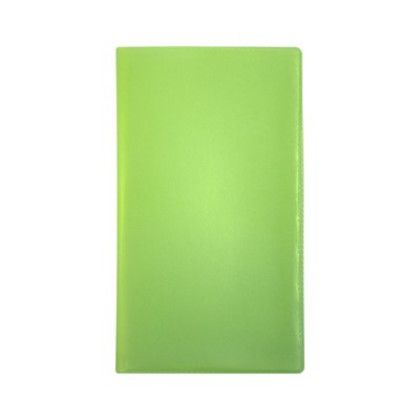 Custom Translucent Vinyl Weekly Pocket Planner - Translucent Lime Green Custom Translucent Vinyl Weekly Pocket Planner - Translucent Lime Green