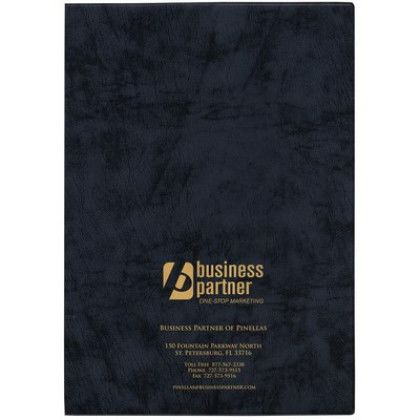 Custom 7 x 10 Executive Vinyl Cover Weekly Planner - Charcoal Grey